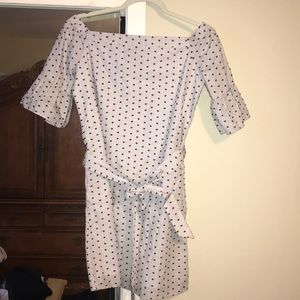 Banana Republic Polka dot & pinstripe summer dress